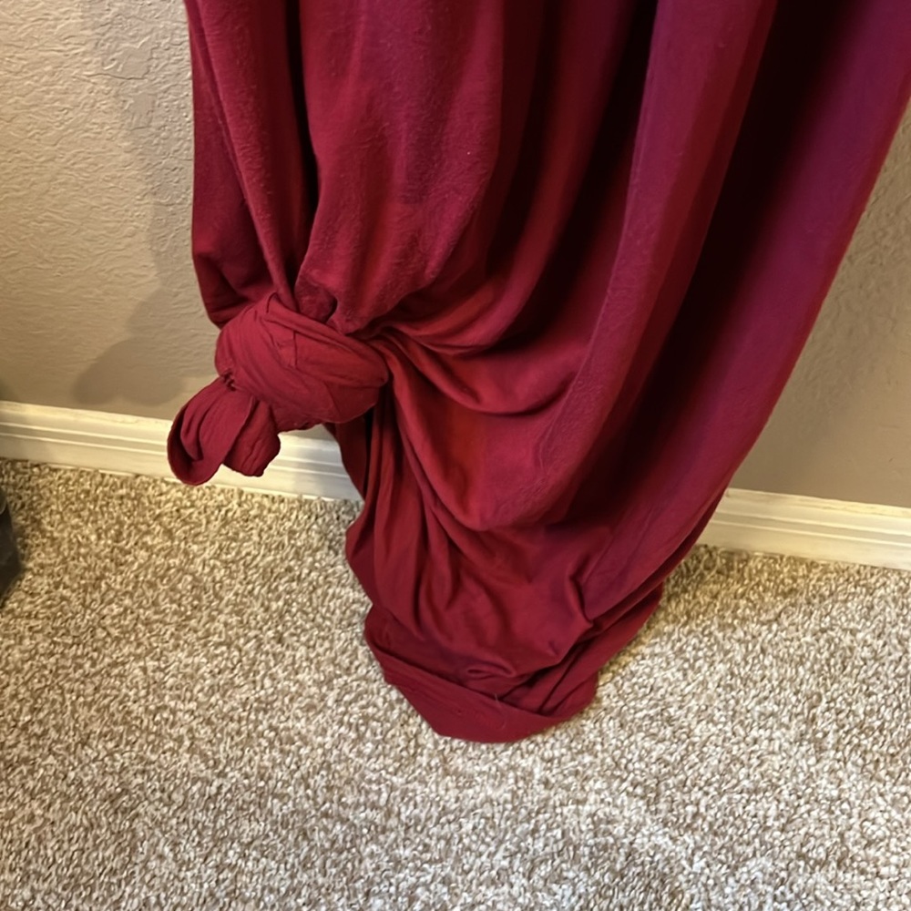 Maroon Maxi Dress - Picture 3 of 4